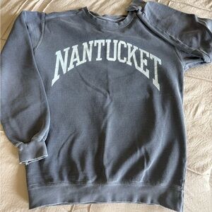 Nantucket blue-gray sweatshirt